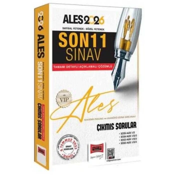 2026 ALES VİP Sayısal Sözel Son 11 Sınav Çıkmış Sorular-Yargı Yayınları