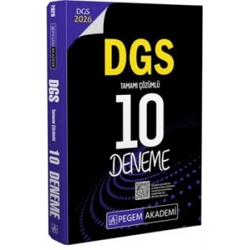 2026 DGS Tamamı Çözümlü 10 Deneme-Pegem Yayınları