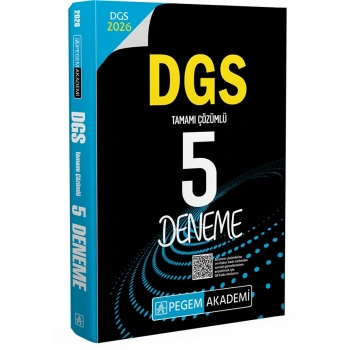 2026 DGS Tamamı Çözümlü 5 Deneme-Pegem Yayınları