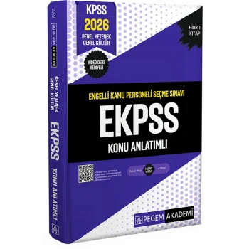 2026 E-KPSS Engelli Kamu Personeli Seçme Sınavı Konu -Pegem Akademi