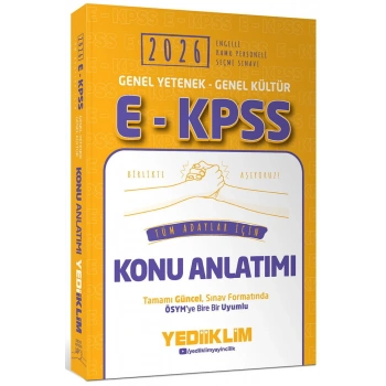 2026 E-KPSS Tüm Adaylar İçin Konu Anlatım -Yediiklim Yayınları