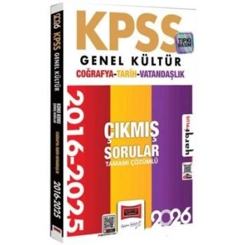 2026 Genel Kültür Coğrafya Tarih Vatandaşlık Çıkmış Sorular-Yargı Yayınları