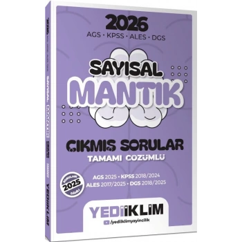 2026 KPSS AGS DGS ALES Sayısal Mantık Çıkmış Sorular-Yediiklim Yayınları