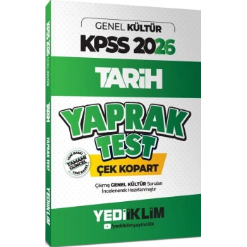 2026 KPSS-AGS Tarih Çek Kopar Yaprak Test-Yediiklim Yayınları