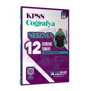 2026 KPSS Genel Kültür Atölye Coğrafya 12 Deneme-Yediiklim Yayınları