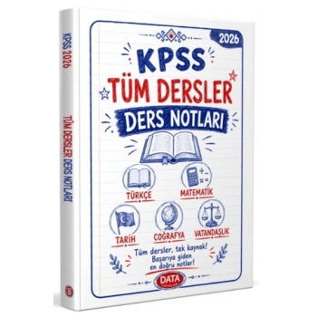 2026 KPSS Lisans Tüm Dersler Ders Notları-Data Yayınları