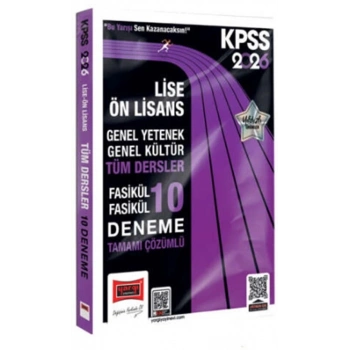 2026 KPSS Lise Önlisans Çözümlü Fasikül 10 Deneme-Yargı Yayınları