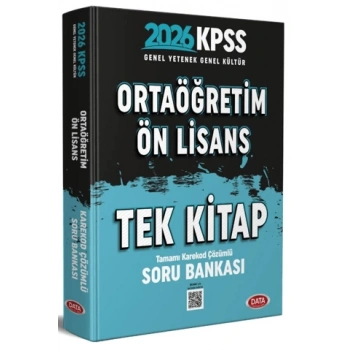2026 KPSS Lise Önlisans Soru Bankası Tek Kitap - Data Yayınları