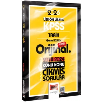 2026 KPSS Lise Önlisans Tarih Orijinal 2010-2024 Konu Konu Çıkmış Sorular-Yargı Yayınları