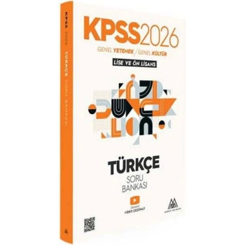 2026 KPSS Lise ÖnLisans Türkçe Soru Bankası-Marsis Yayınları