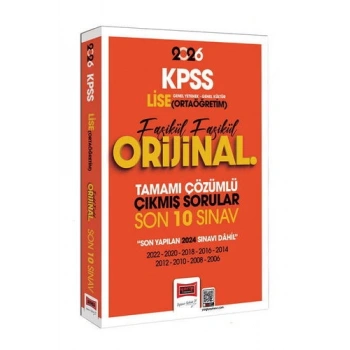 2026 KPSS Lise (Ortaöğretim) Çıkmış Sorular Çözümlü (2006-2024) - Yargı Yayınları