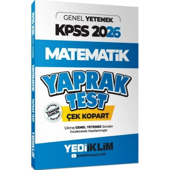 2026 KPSS Matematik Çek Kopar Yaprak Test-Yediiklim Yayınları