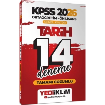 2026 KPSS Önlisans Tarih 14 Deneme-Yediiklim Yayınları