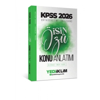 2026 Kpss Ortaöğretim-Önlisans İŞİN ÖZÜ Tek Kitap Konu Anlatımı - Yediiklim Yayınları