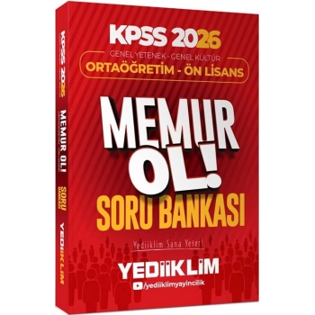 2026 KPSS Ortaöğretim Önlisans Memurol Soru-Yediiklim Yayınları