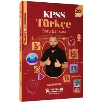2026 KPSS Türkçe Tamamı Çözümlü Soru Atölye-Yediiklim Yayınları