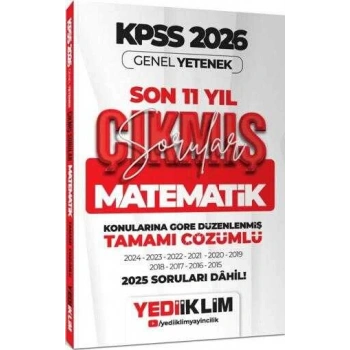 2026 KSS Genel Yetenek Matematik Çıkmış Sorular-Yediiklim Yayınları