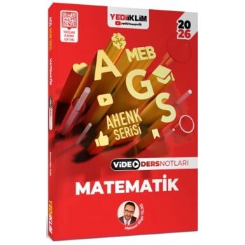2026 MEB AGS Ahenk Serisi Matematik Video Ders Notları- Yediiklim Yayınları
