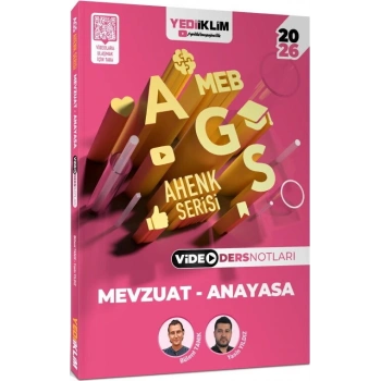 2026 MEB AGS Ahenk Serisi Mevzuat - Anayasa Video Ders Notları- Yediiklim Yayınları
