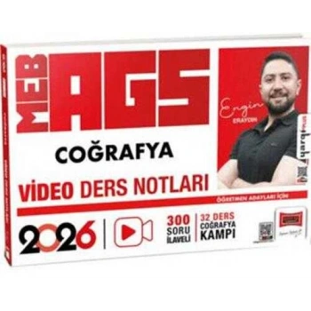 2026 MEB-AGS Öğretmen Aday.Coğrafya Video Ders Notları-Yargı Yayınları