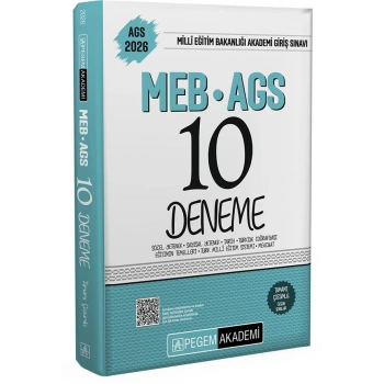 2026 MEB AGS Tamamı Çözümlü 10 Deneme-Pegem Yayınları