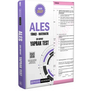 2027 ALES Türkçe-Matematik Çek Kopar Yaprak Test-Pegem Akademi