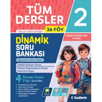 2.Sınıf Tüm Dersler Soru Bankası-Dinamik-Tudem Yayınları