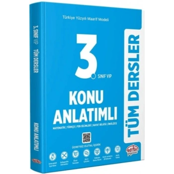 3. Sınıf Tüm Dersler Maarif Model Konu Anlatımlı-Kolektif-Editör Yayınevi