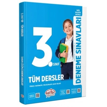 3.Sınıf Tüm Dersler Maarif Modeli Deneme Sınavları- Editör Yayınları