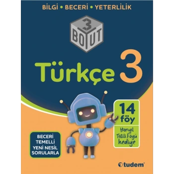 3.Sınıf Türkçe 3 Boyut-Tudem Yayınları