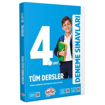 4.Sınıf Tüm Dersler Tamamı Çözümlü Deneme Sınavları-Editör Yayınevi