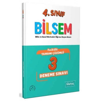 4.Sınıf Bilsem Deneme Çözümlü 3 lü-Markaj Yayınları