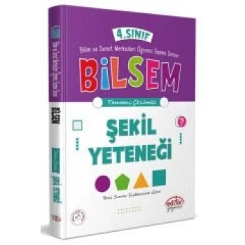 4.Sınıf Bilsem Şekil Yeteneği Tamamı Çözümlü - Editör Yayınları