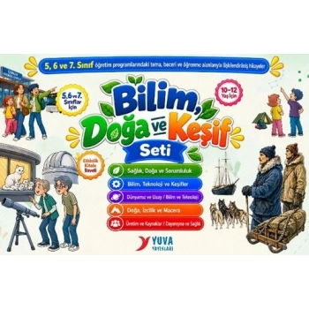 5-6-7. Sınıf Bilim, Doğa ve Keşif Seti (5 Kitap)-Özgür Sinan-Yuva Yayınları