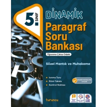 5.Sınıf Paragraf Soru Bankası Dinamik - Turuncu Yayınları