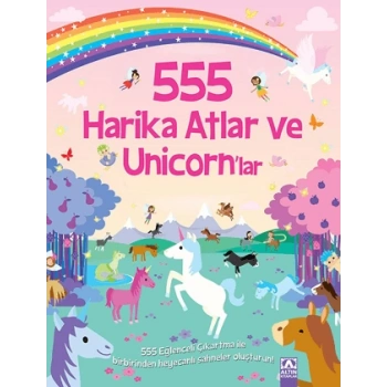555 Eğlenceli Çıkartma Harika Atlar - Altın Kitaplar Yayınları
