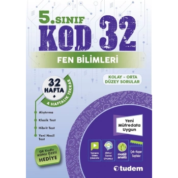 5.Sınıf Fen Bilimleri Kod 32-Tudem Yayınları