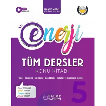 5.Sınıf Tüm Dersler Konu Anlatım(İadesiz)- Enerji-Palme Yayınları
