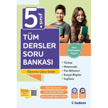 5.Sınıf Tüm Dersler Soru Bankası-Tudem Yayınları