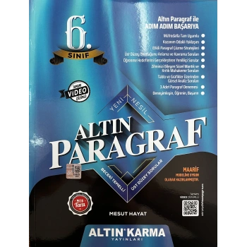 6.Sınıf Paragraf Soru Bankaı-Altın Karma Yayınları
