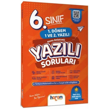6. Sınıf Konu Anlatımlı Yazılı Soruları Tamamı Video Çözümlü-Hediye Planlama Kitapçığı- Hocam Anlatır