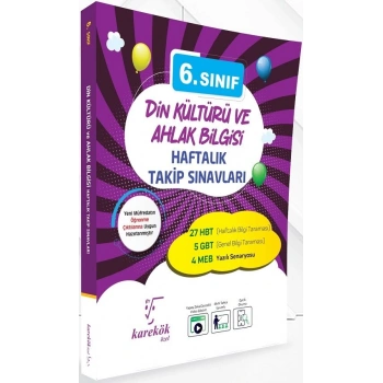 6.Sınıf Din Kültürü Haftalık Takip Sınavları - Karekök Yayınları