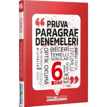 6. Sınıf Paragraf Deneme-Pruva Akademi
