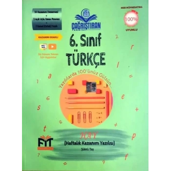 6. Sınıf Türkçe Haftalık Kazanım Yazılısı Fit Yayınları