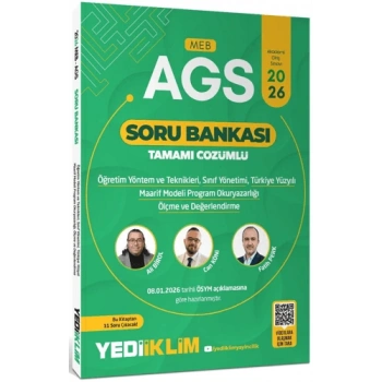 MEB- AGS Eğitim Bil.ÖYT Sınıf Maarif Modeli Program Okuryazarlığı Ölçme Soru Bankası-Yediiklim Yayınları