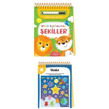 Minik Dostlarımla Şekiller – Yaz, Sil ve Öğren-İndigo Çocuk