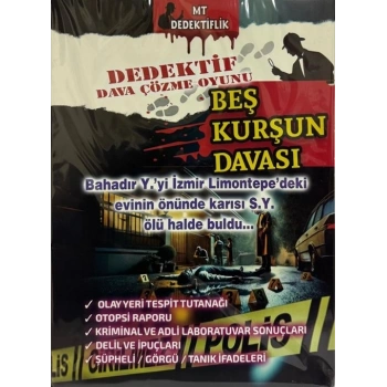 BEŞ KURUŞUN DAVASI - DEDEKTİF ÇÖZME OYUNU - MT DEDEKTİFLİK