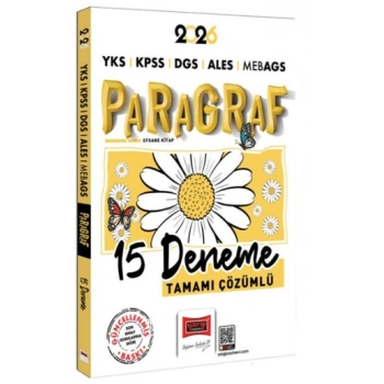 2026 KPSS ALES DGS Paragraf 15 Deneme-Yargı Yayınları