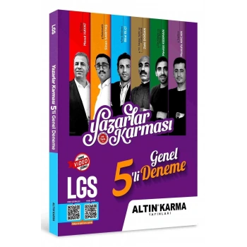 Yazarlar Karması LGS 5.li Genel Deneme Seti-Altın Karma Yayınları
