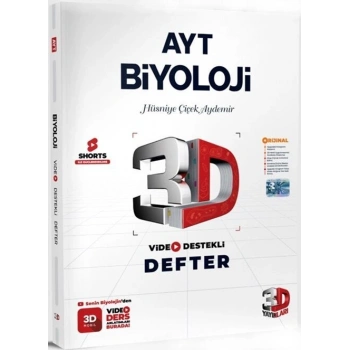 AYT Biyoloji Video Destekli Defter- 3D Yayınları